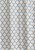 Trellis printed cotton Fabric - Royal Blue