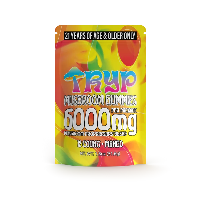 Tryp 6000 MG Mushroom + HHC Gummies - 1 Count