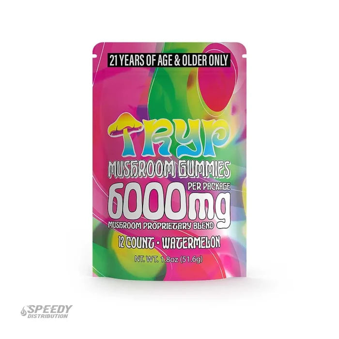 Tryp 6000 MG Mushroom + HHC Gummies - 1 Count