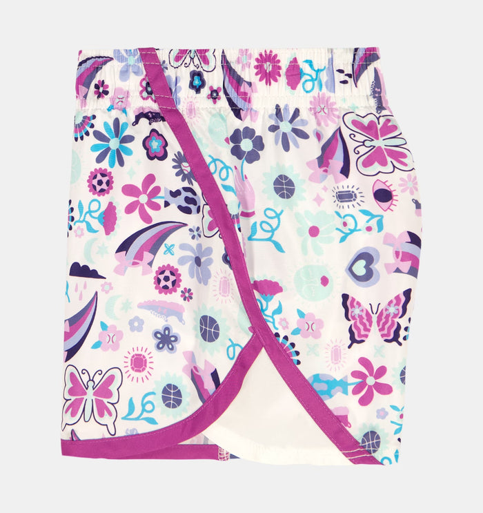 UA Printed Woven Short Set Fluo Fuchsia