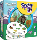 usaopoly Box of 'Spot It!' game featuring national parks theme with animals and icons.