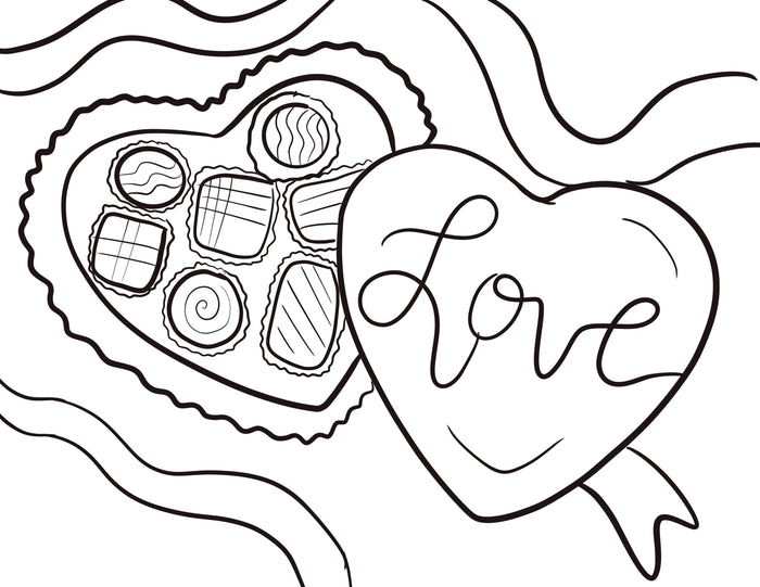 Valentine Chocolates Canvas