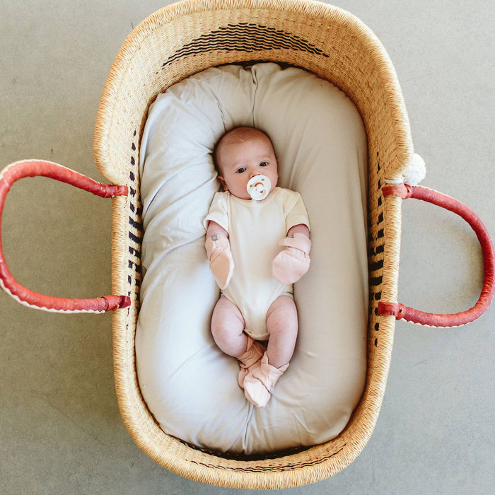 Viscose Bamboo + Organic Cotton Mitts + Boots - Rose: 0-3
