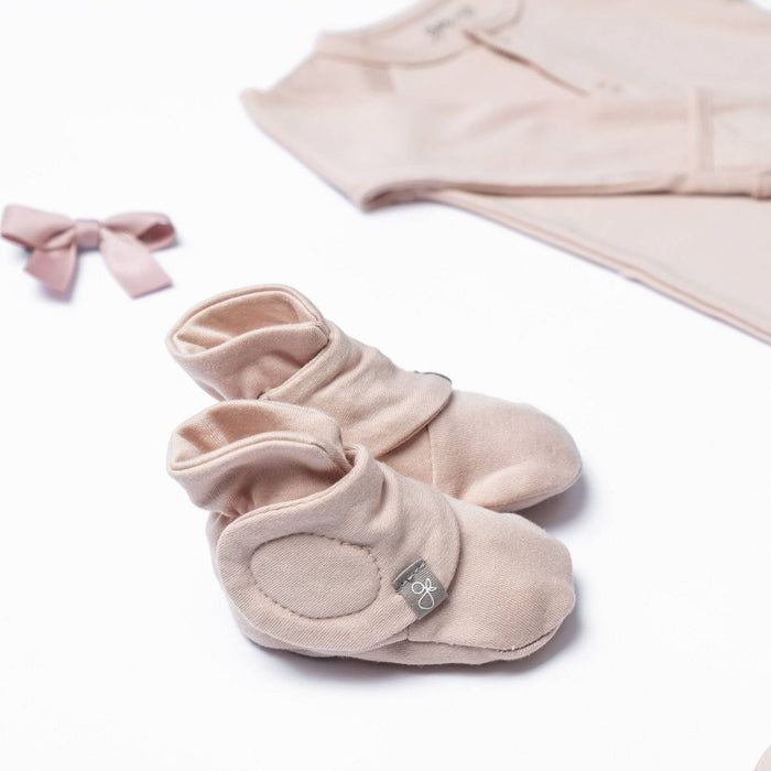 Viscose Bamboo + Organic Cotton Mitts + Boots - Rose: 0-3