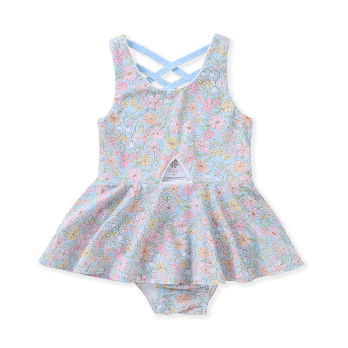 Watercolor Garden 1Pc Swimsuit