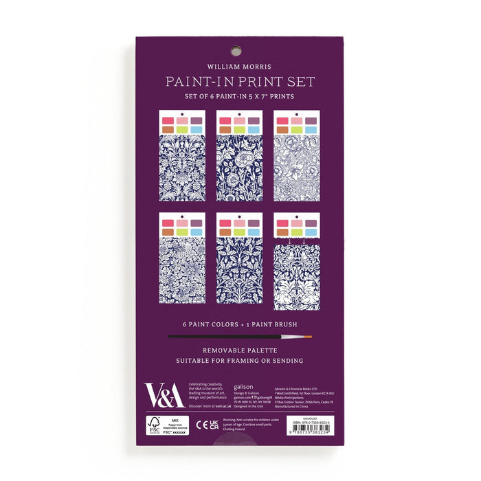 William Morris Paint-In Print Set