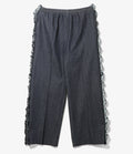 Women's Frill Side Flare Pant - Indigo - Denim
