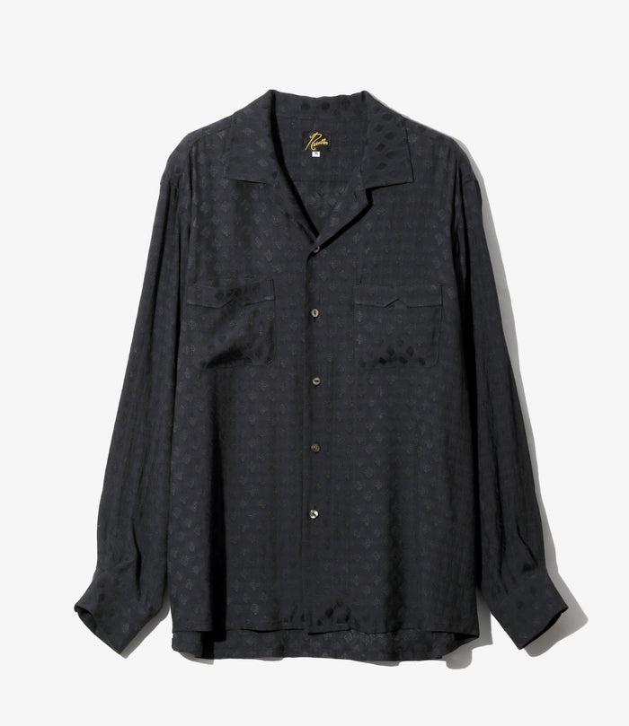 Women's One-up Shirt - Navy - Diamond Mesh Jacquard