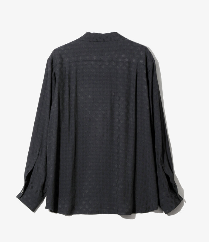 Women's One-up Shirt - Navy - Diamond Mesh Jacquard