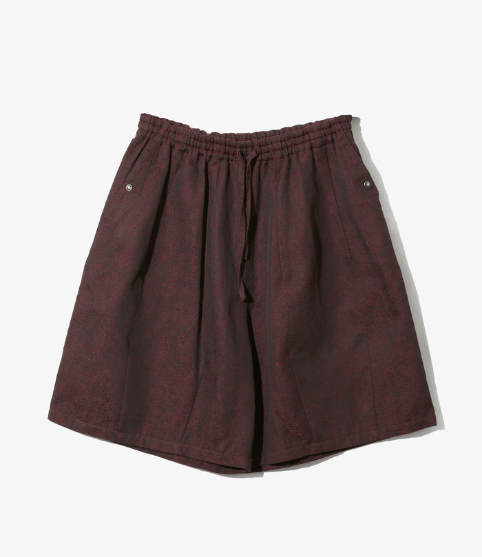 Women's String Cowboy H.D. Short - Burgundy - Micro Shadow Plaid