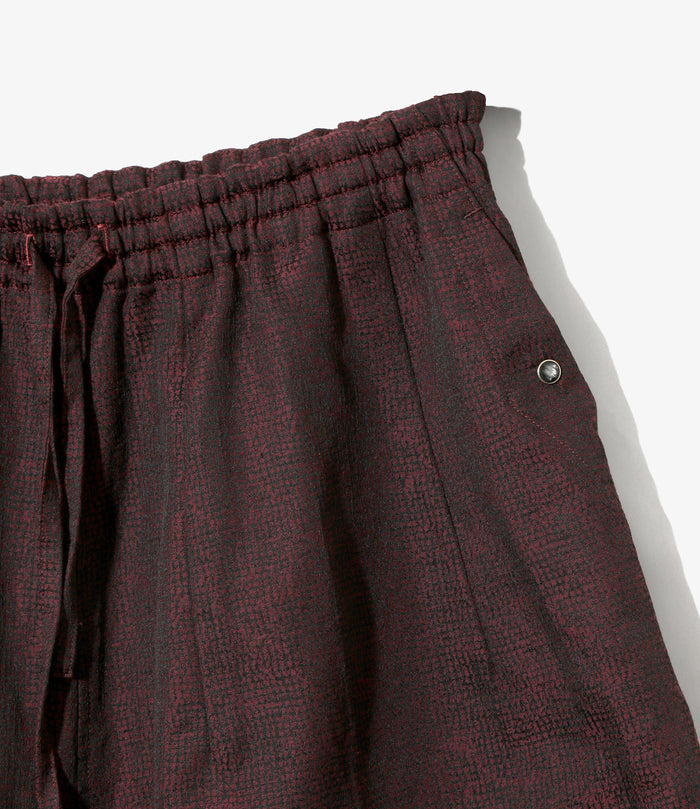 Women's String Cowboy H.D. Short - Burgundy - Micro Shadow Plaid