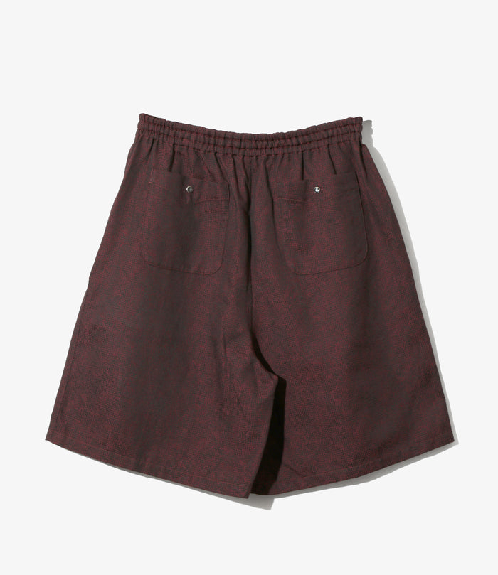Women's String Cowboy H.D. Short - Burgundy - Micro Shadow Plaid
