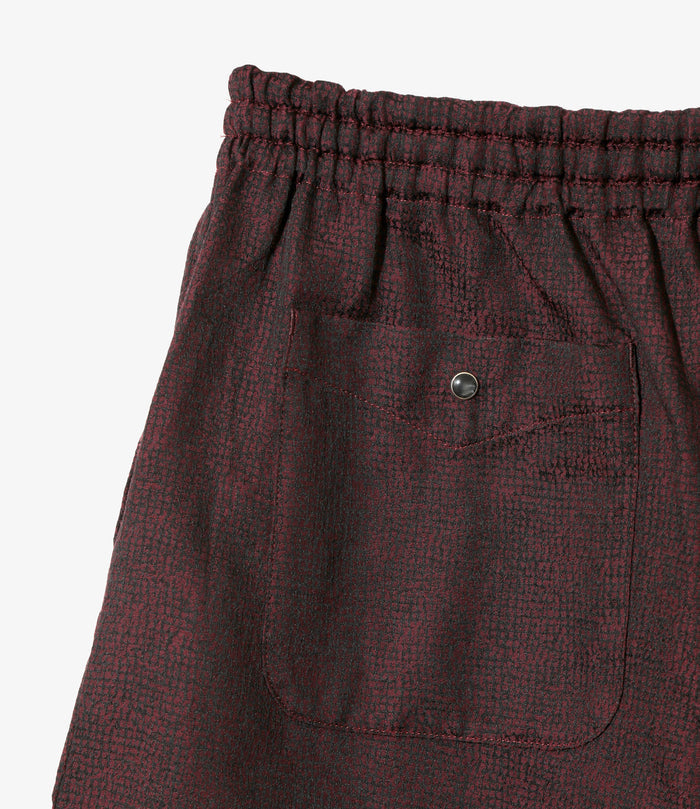 Women's String Cowboy H.D. Short - Burgundy - Micro Shadow Plaid