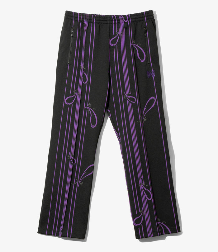 Women's Track Pant - Black - Poly Jacquard